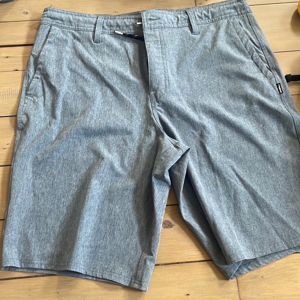 Men’s blue gray hybrid shorts